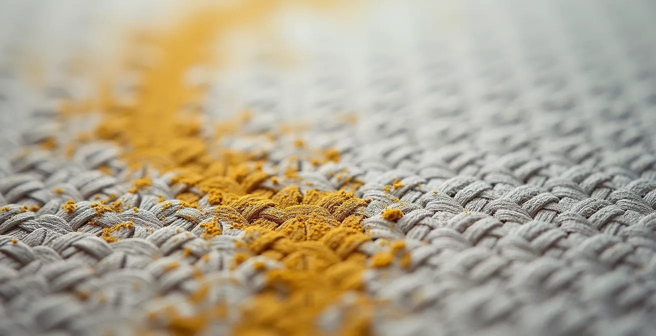 Extreme close-up of oil primer texture showing pigment-to-binder ratio